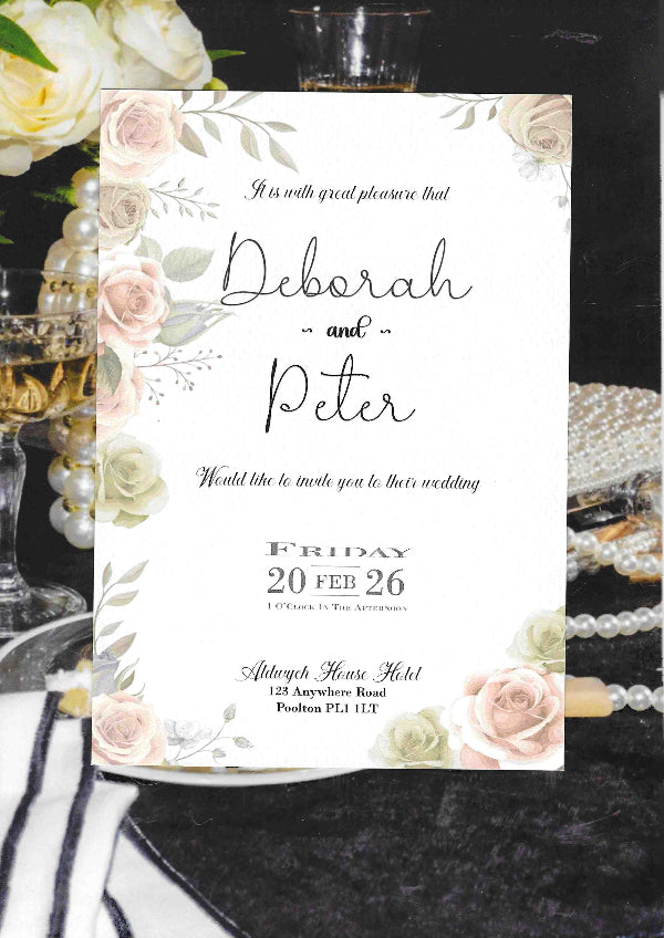 Flora Wedding Invitation