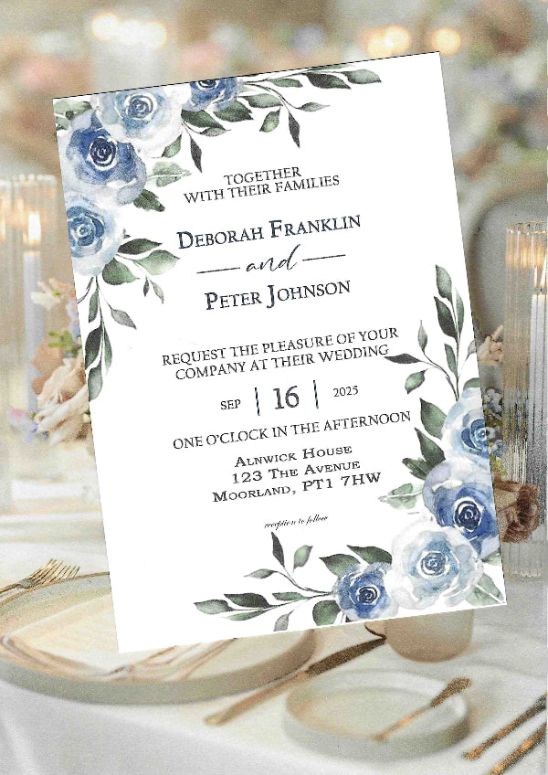 Holly Wedding Invitation