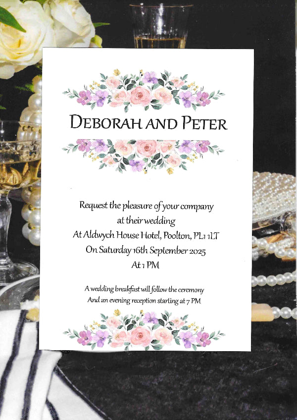 Catherine 3 Wedding Invitation