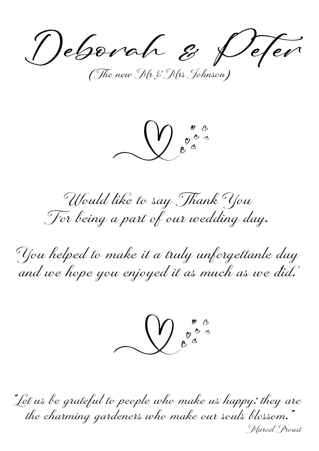 Rachel Collection Thank You Cards