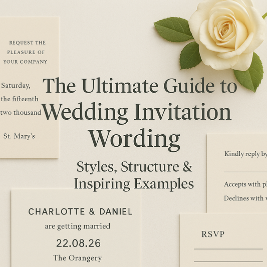 Our Guide to Wedding Invitation Wording: Styles, Structure & Inspiring Examples