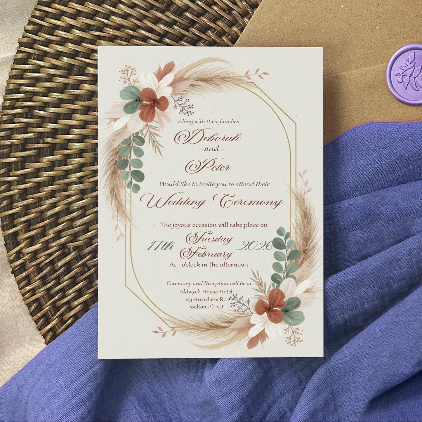 Alexandra Wedding Invitation