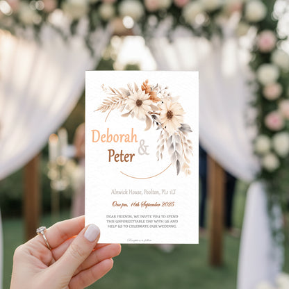 Daisy Wedding Invitation