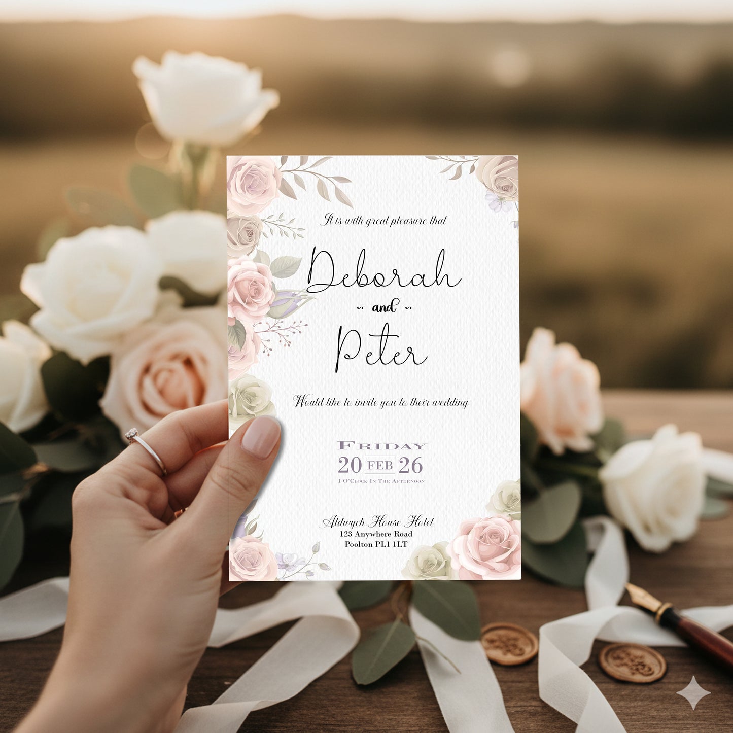 Flora Wedding Invitation