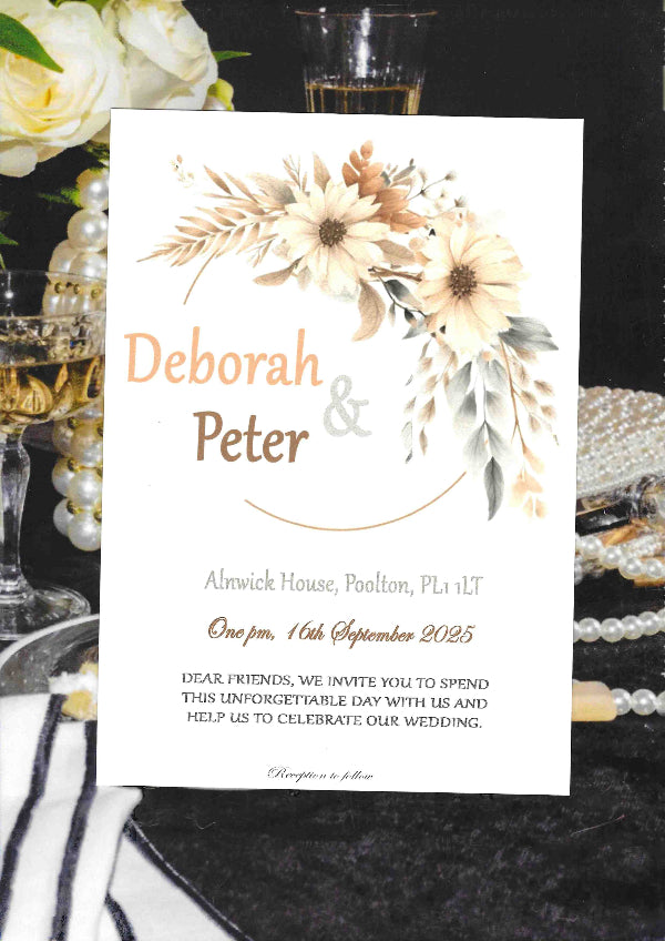 Daisy Wedding Invitation