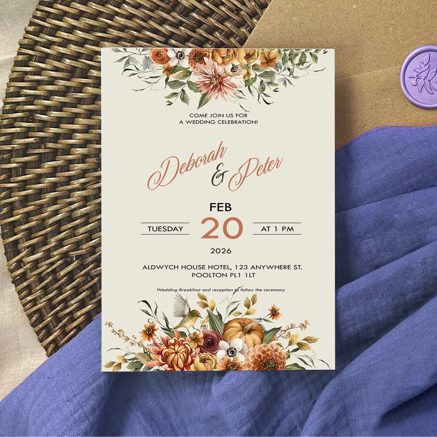 Emma Wedding Invitation