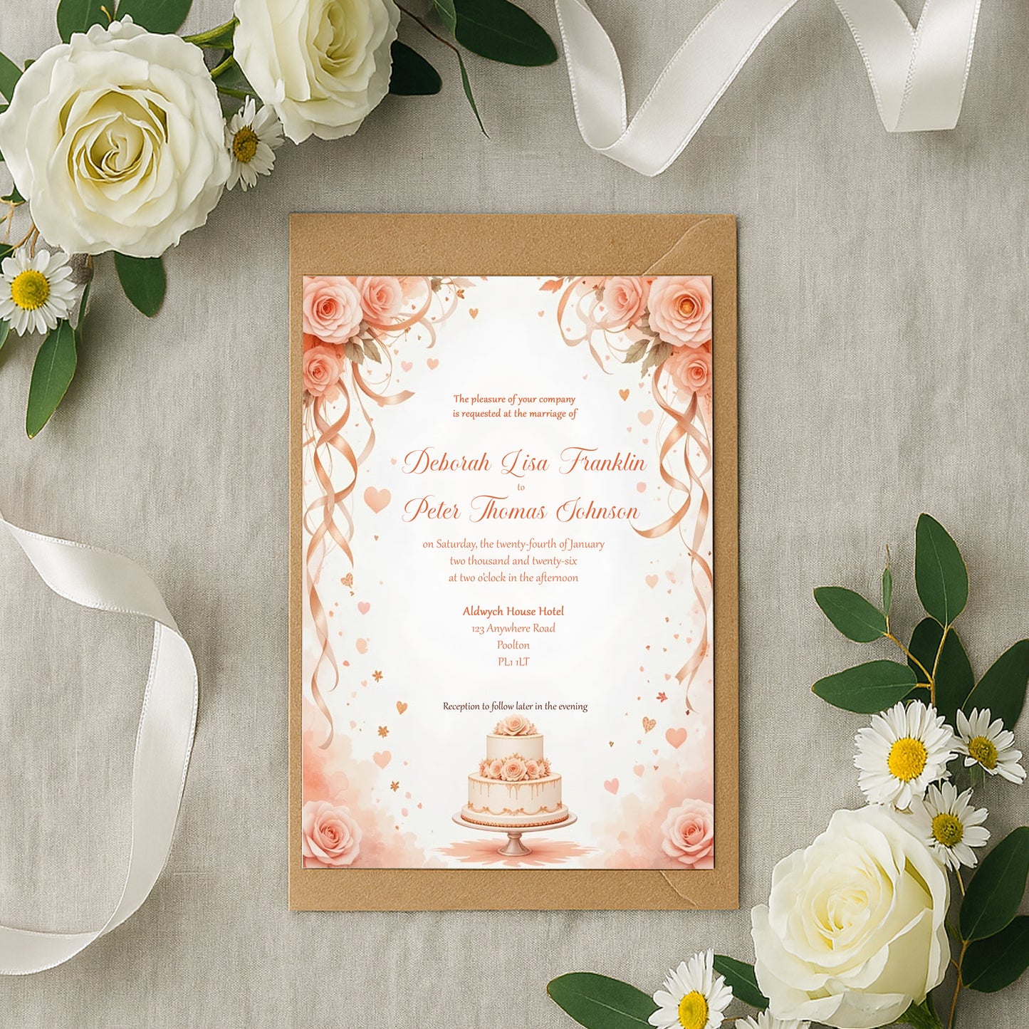 Anastasia Wedding Invitation
