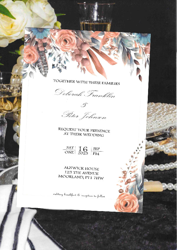Daphne 1 Wedding Invitation