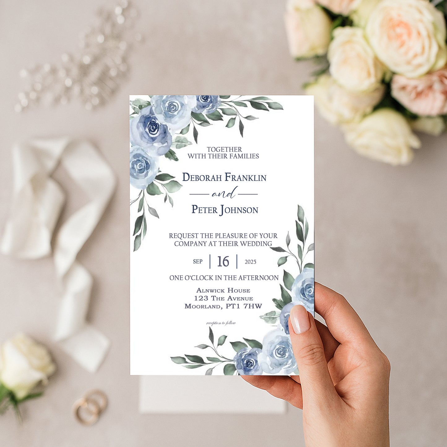 Holly Wedding Invitation