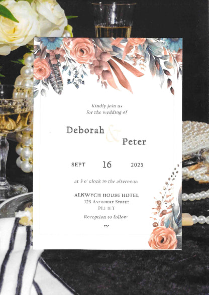 Daphne 2 Wedding Invitation