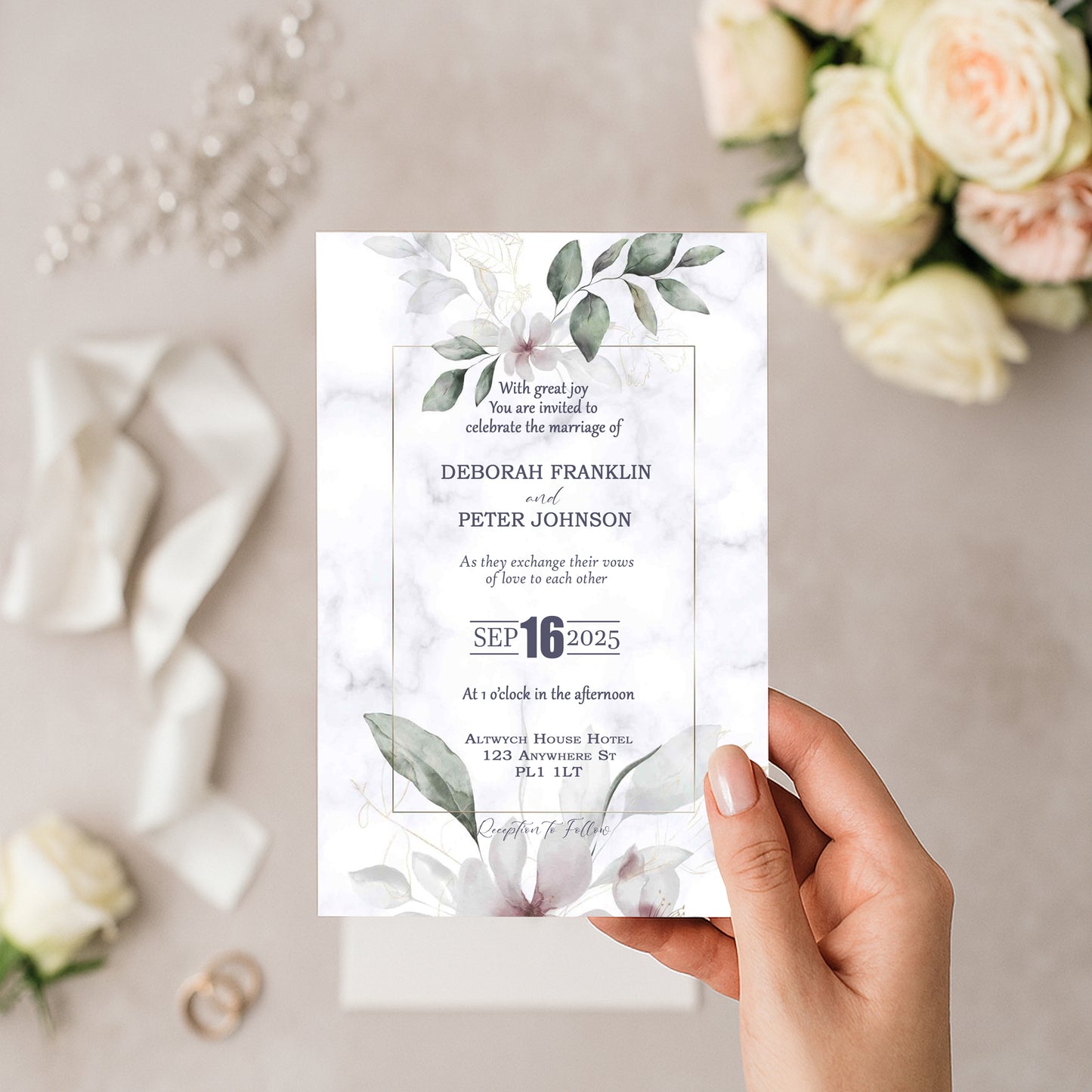 Bernadette Wedding Invitation