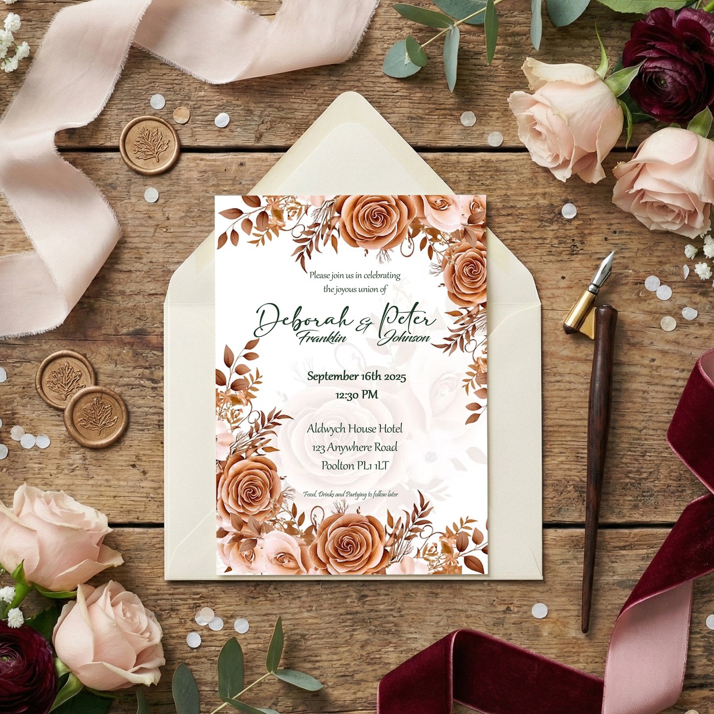 Aurora Wedding Invitation