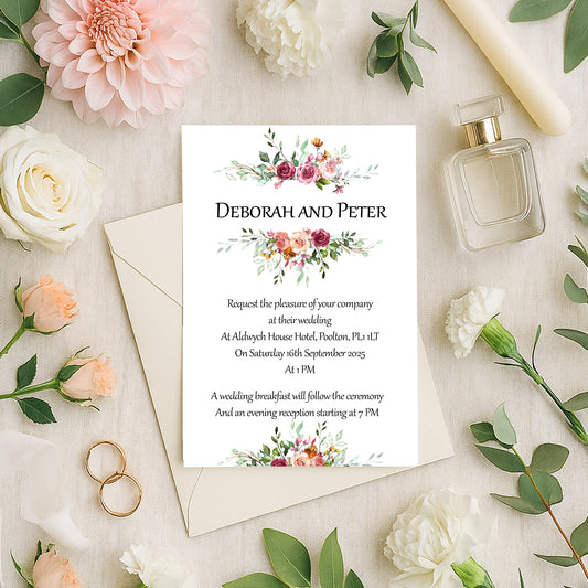 Catherine 2 Wedding Invitation