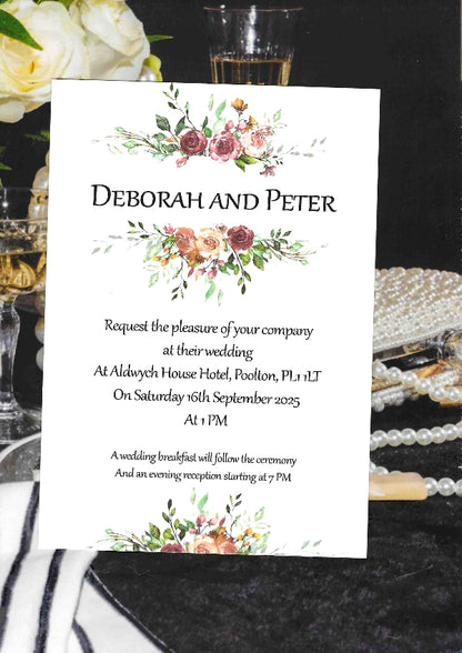 Catherine 2 Wedding Invitation