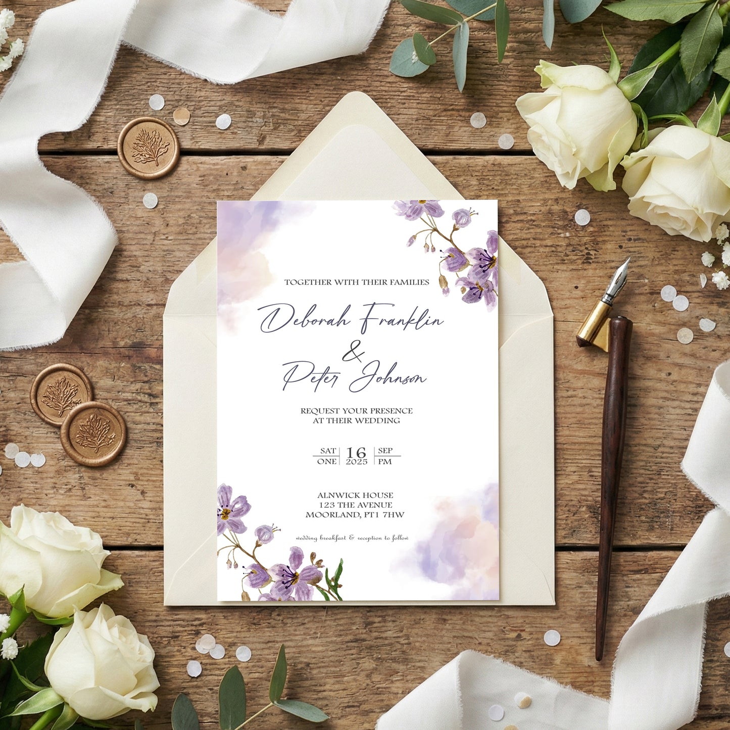 Blair Wedding Invitation
