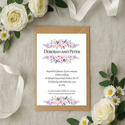 Catherine 3 Wedding Invitation