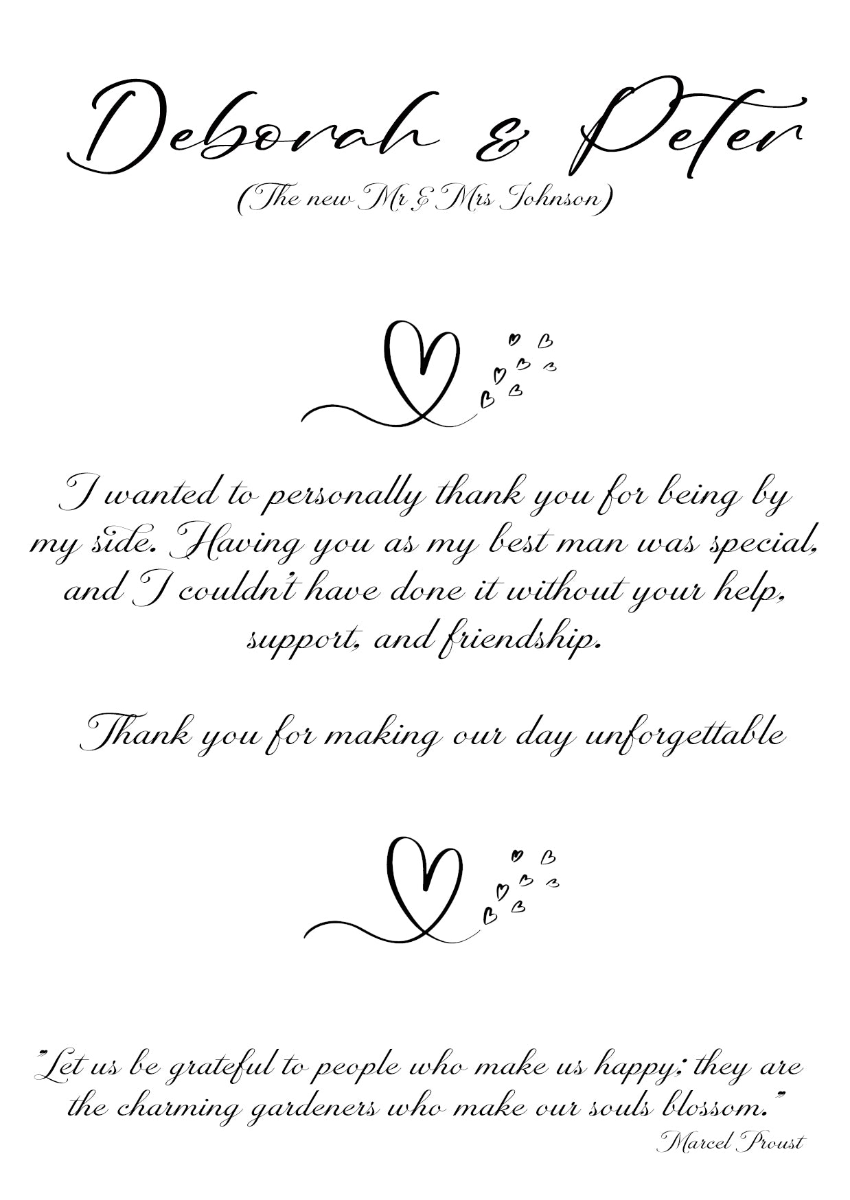 Rachel Collection Thank You Cards
