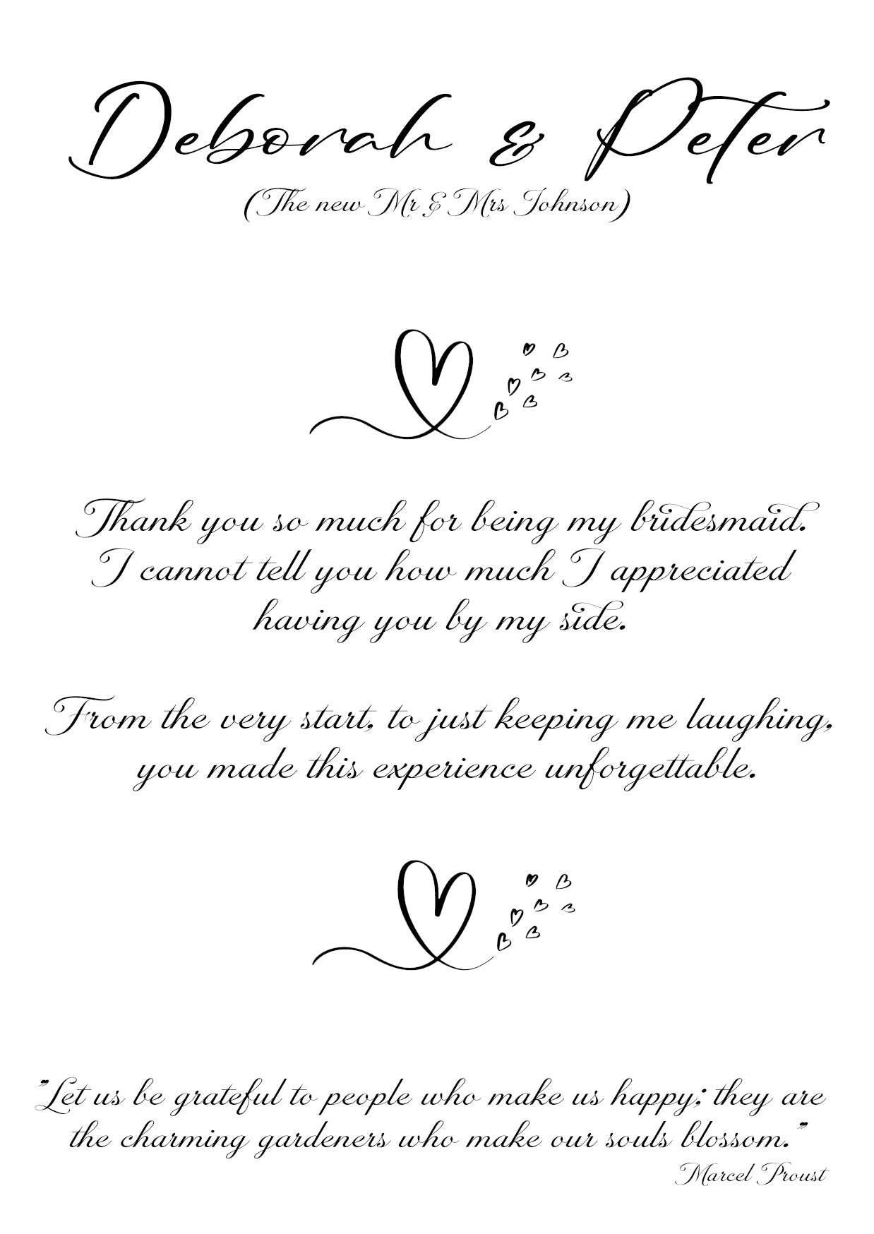 Rachel Collection Thank You Cards