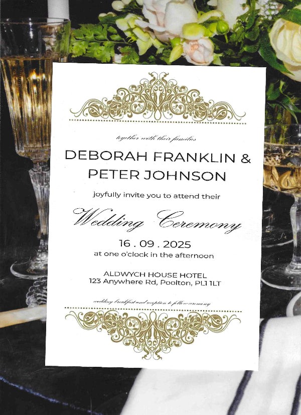 Aria Wedding Invitation