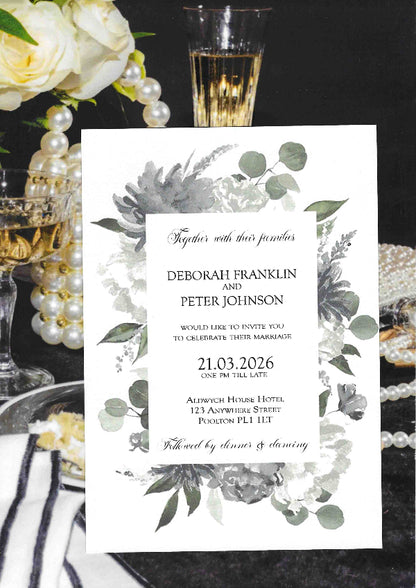 Brooke 3 Wedding Invitation