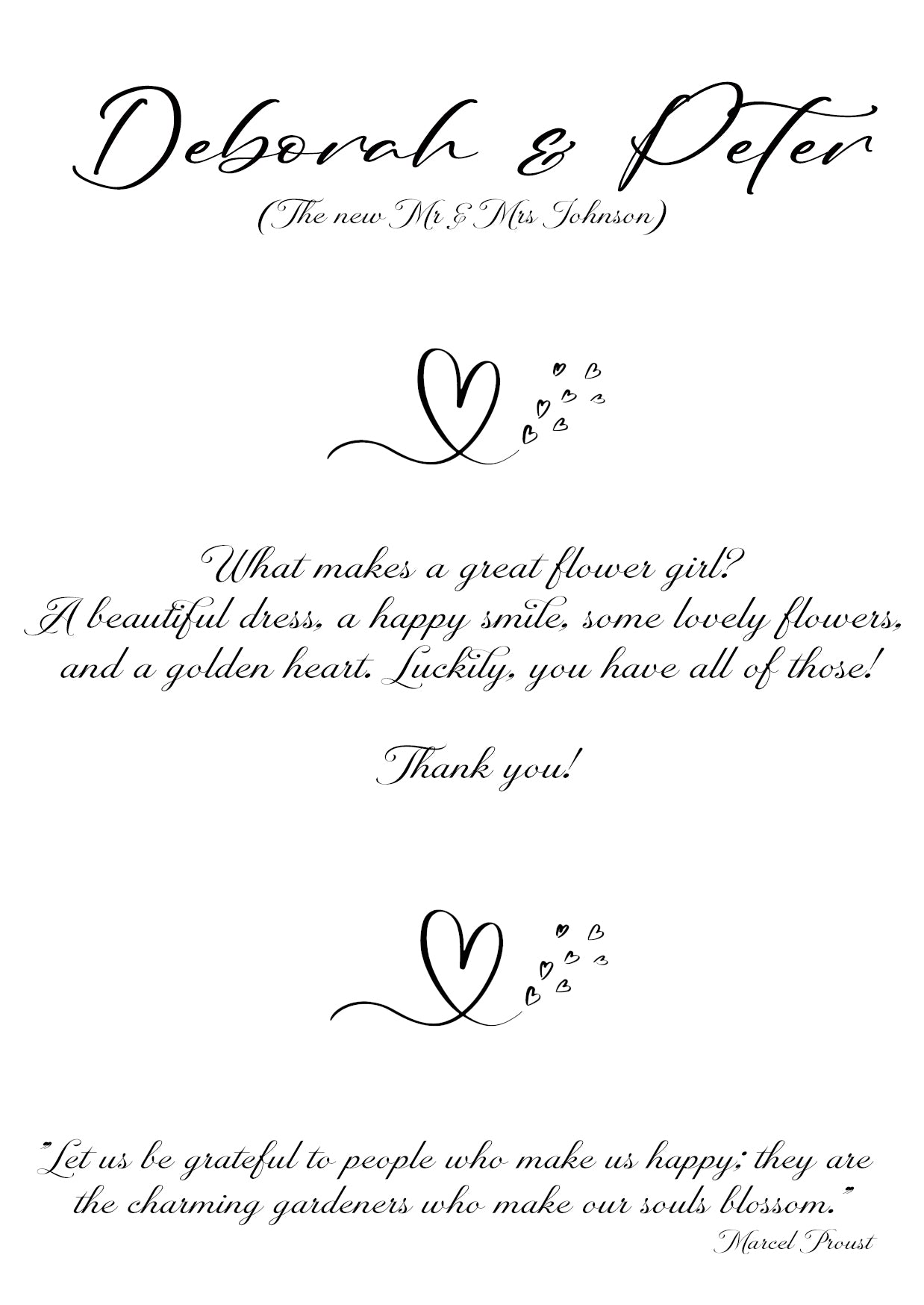Rachel Collection Thank You Cards