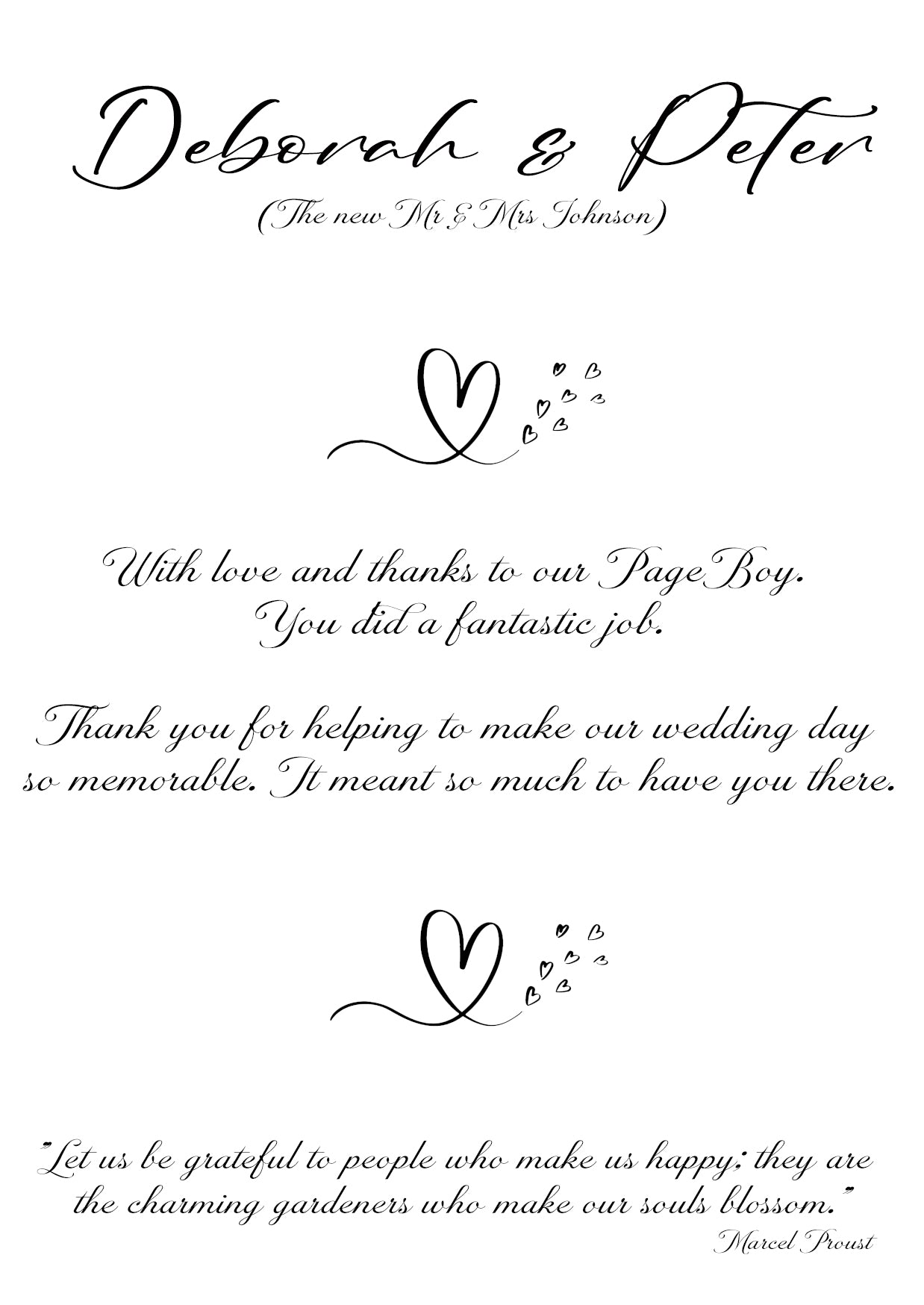 Rachel Collection Thank You Cards