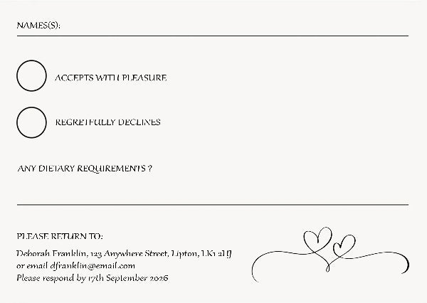 Lillies and Rings RSVP