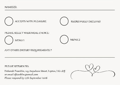 Lillies and Rings RSVP